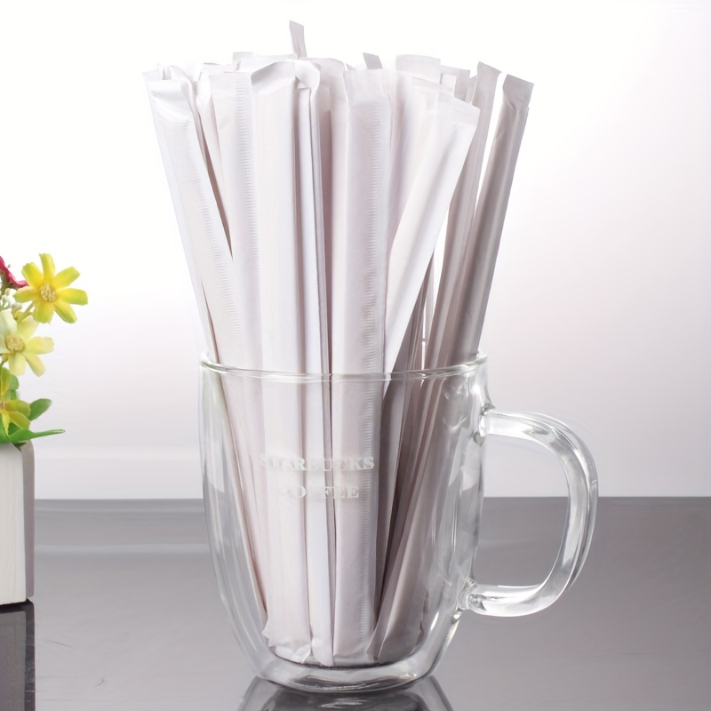 50/100pcs Disposable Stir Sticks Natural Wooden Tea Coffee Stirrers Shop  Cafe Supplies Dinerware Sets Kitchen