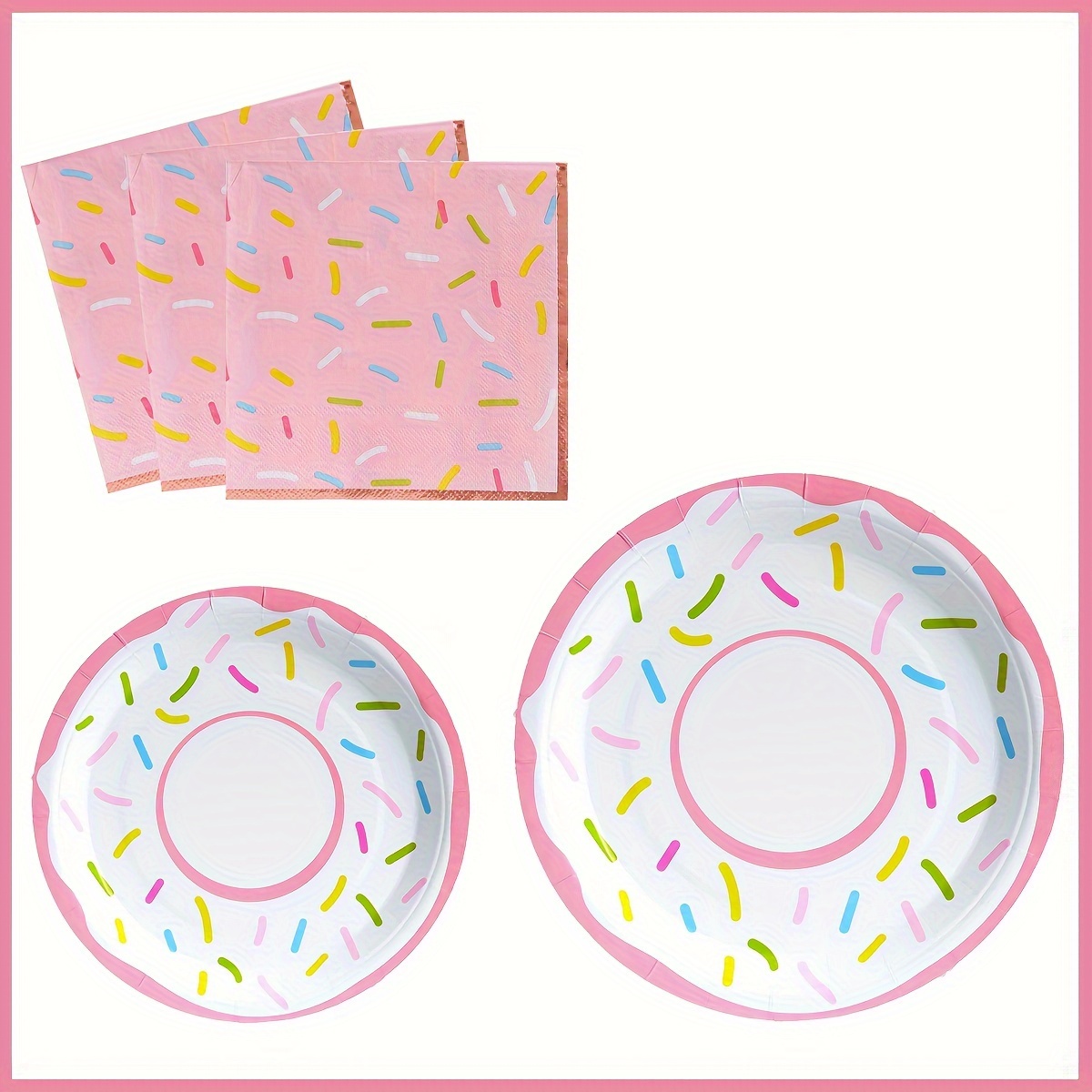 Donut Themed Party Supplies - Temu