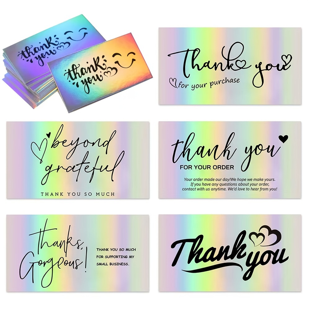 36pcs Thank You Cards with Envelopes,4x6 Thank You Cards Blank,Watercolor - Multicolor