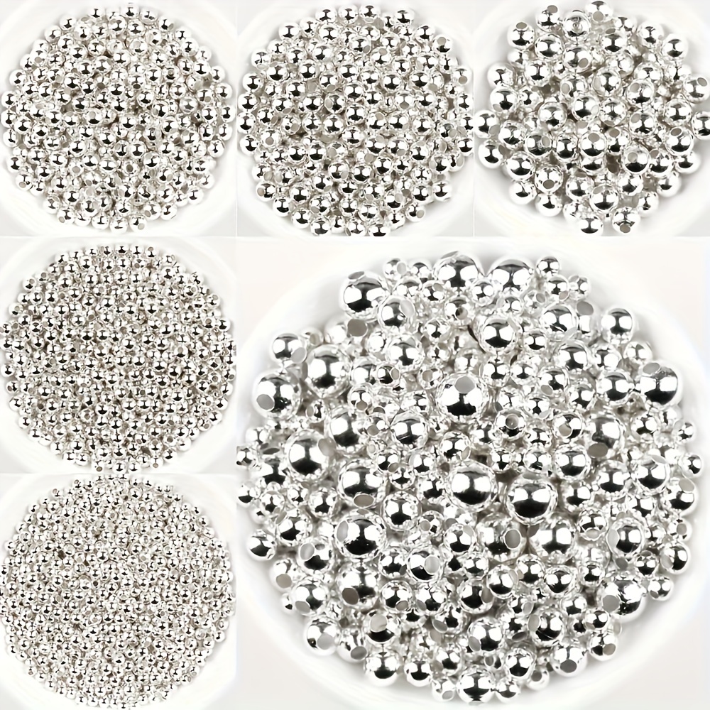 About 2 Colors Ring Spacer Beads Loose Beads Metal Bead - Temu Australia