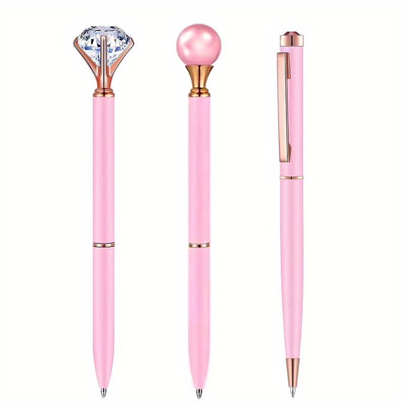 INS Twirling Pearl Metal Ballpoint Pen Business Gift Pink Pearl Pen Office  & School Novelty Pens Gift for Girls - AliExpress