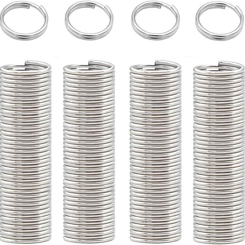 100 Pieces 10mm Mini Split Jump Rings With Double Loops Small