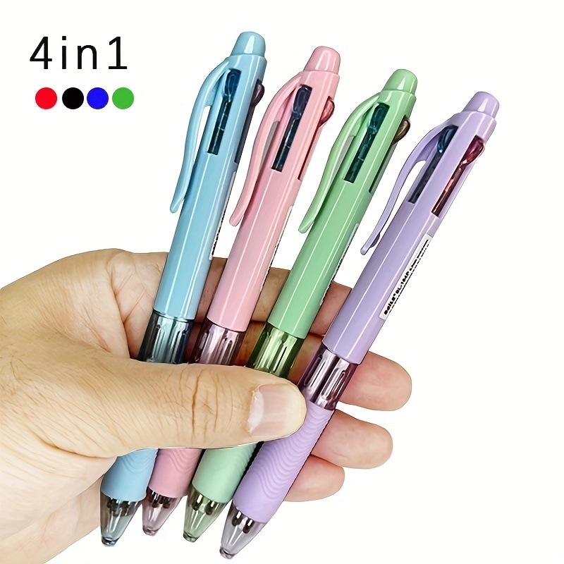 Doress 4 count Pack 4 color Ballpoint Pens Medium Point 4 - Temu United  Arab Emirates