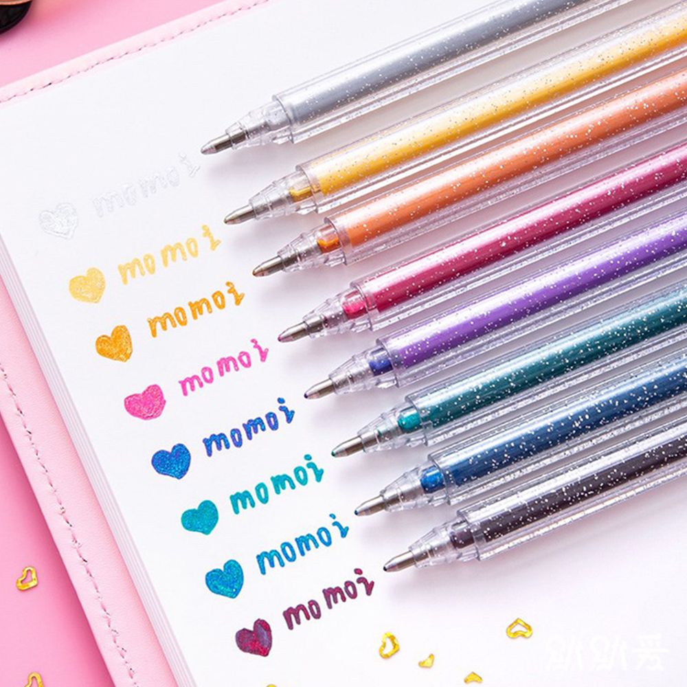 5Pcs Magic Glitter Marker Pen Bright Sparkling Color Painting Drawing  Stationery