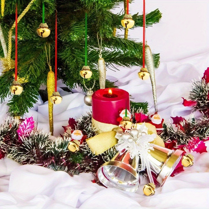 Cascabeles de Navidad grandes, campanas de estrellas de Navidad, artesanía  rústica, corona de árbol de Navidad