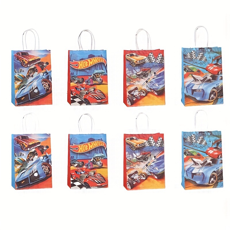 16 bolsas de regalo de The Lightning Cars McQueen, bolsas de recuerdo de  fiesta para decoraciones de fiesta de cumpleaños temática de McQueen,  bolsas
