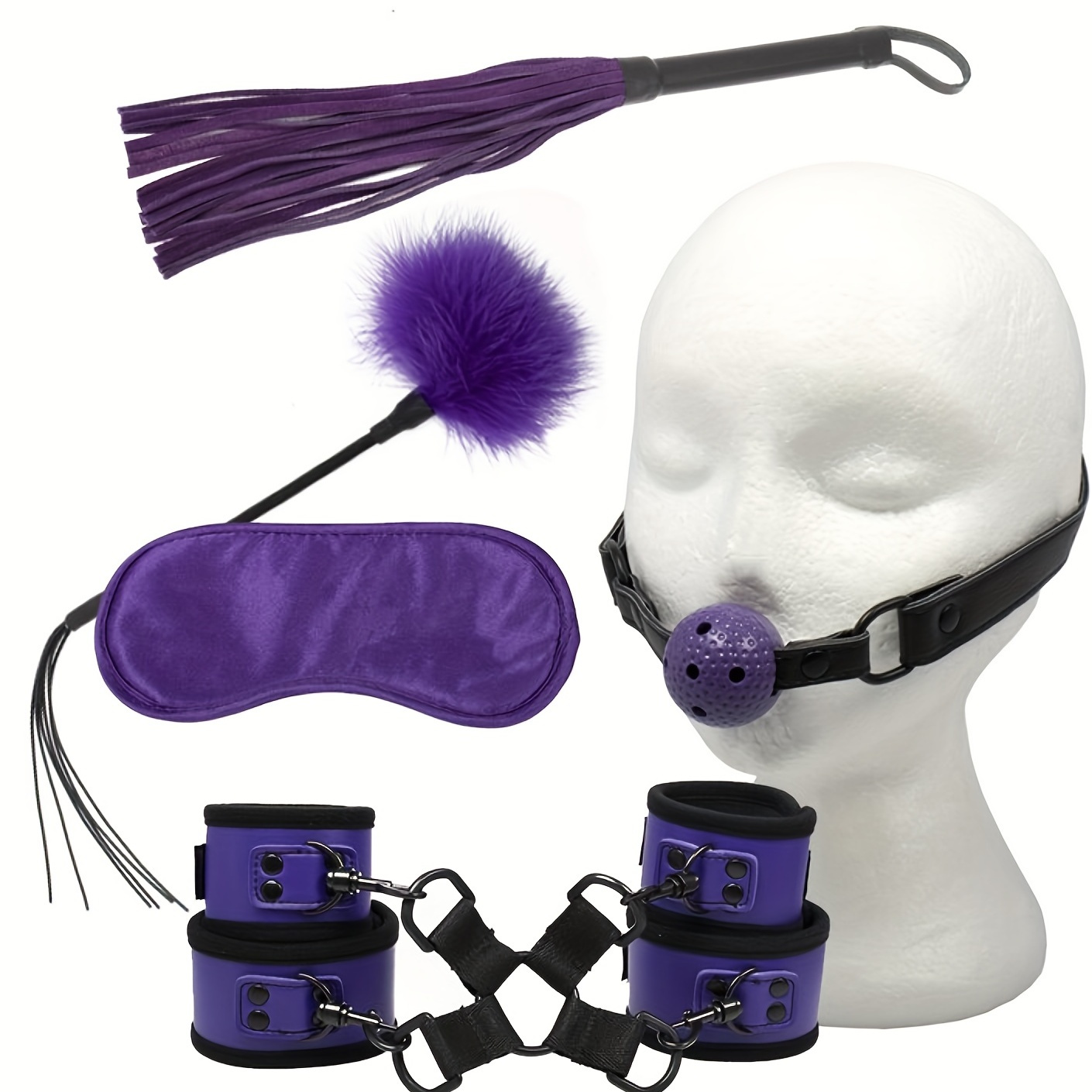 1 Set, Leather Penis Strap And Ball Stretcher Harness, Scrotum Sack  Bondage, Chastity Cock Cage,BDSM Sex Toys