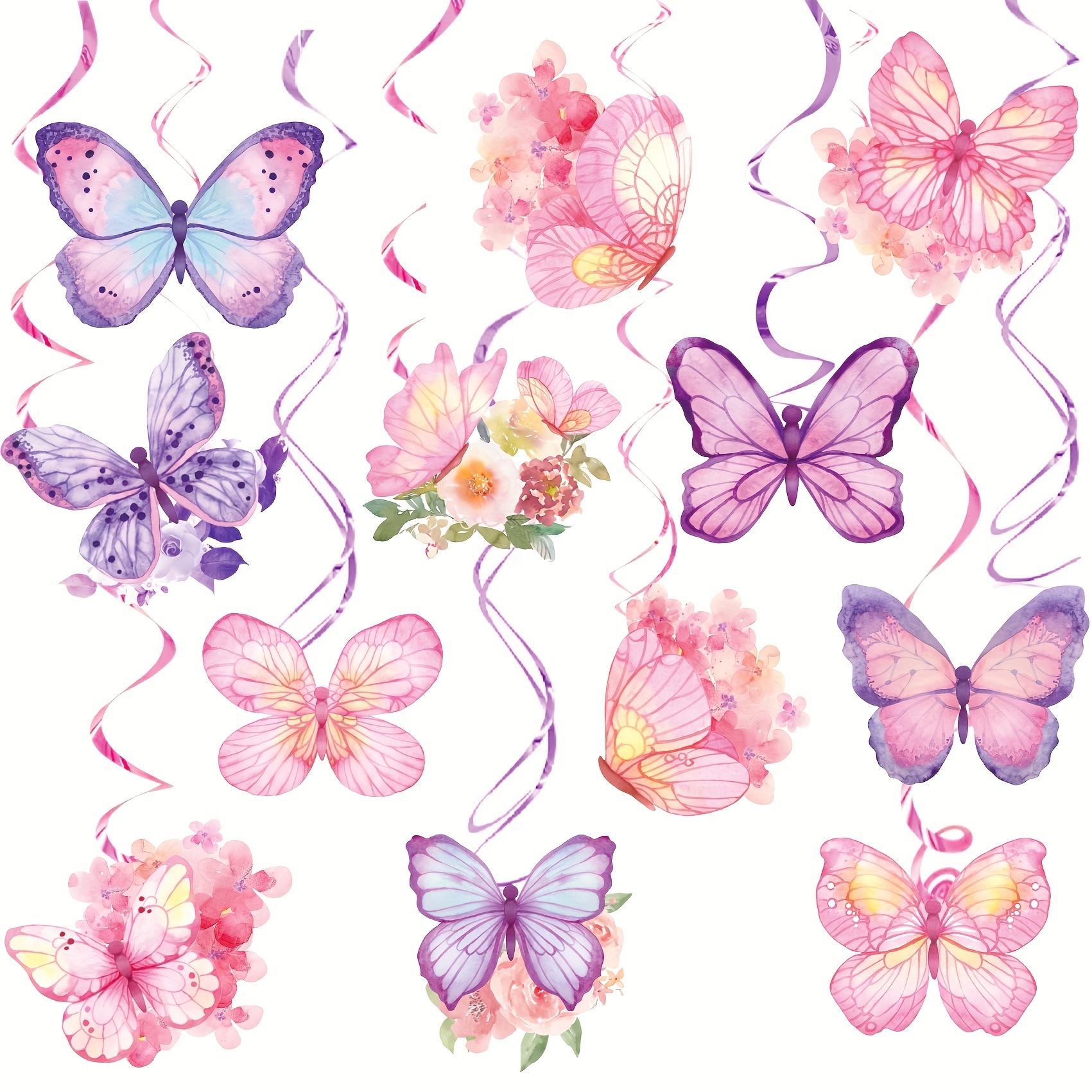 Pegatina de pared de arcoíris & con patrón de mariposa, Mode de Mujer