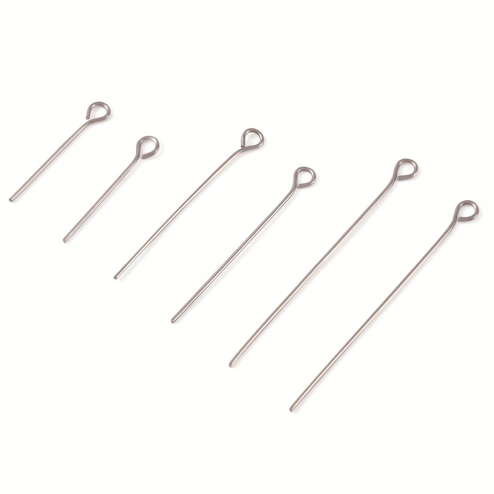 Bag 18 20 25 30 35 40 45 50 Stainless Steel Eye Pins - Temu