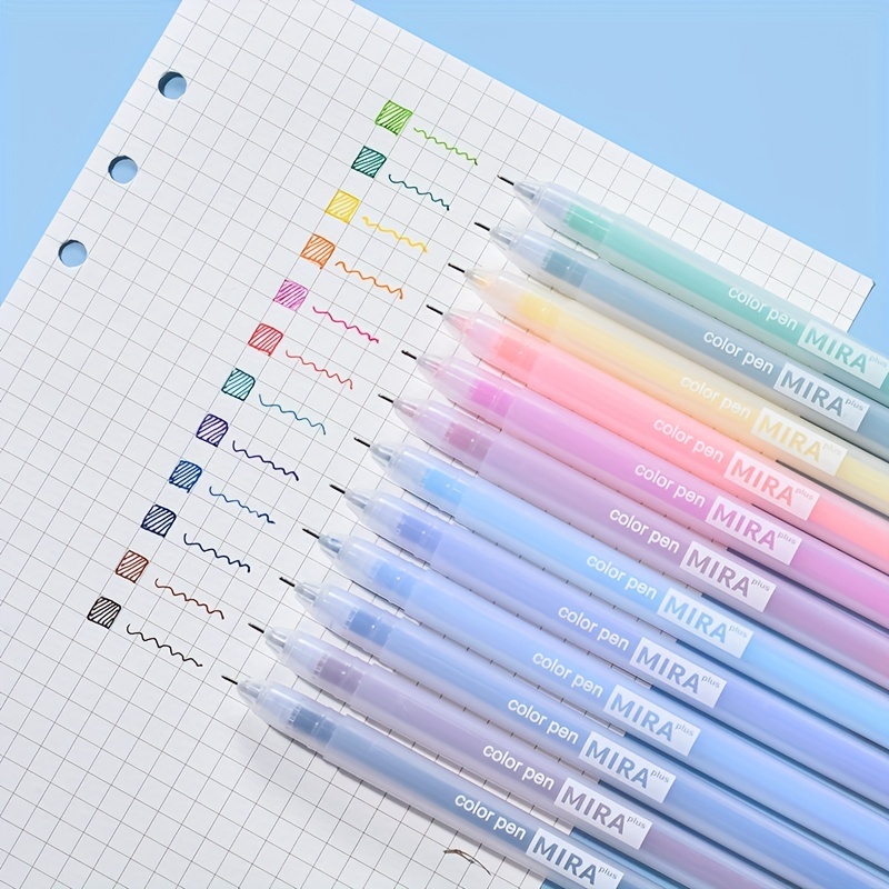 Retractable Gel Pens Fine Rainbow Gradient High Gloss - Temu