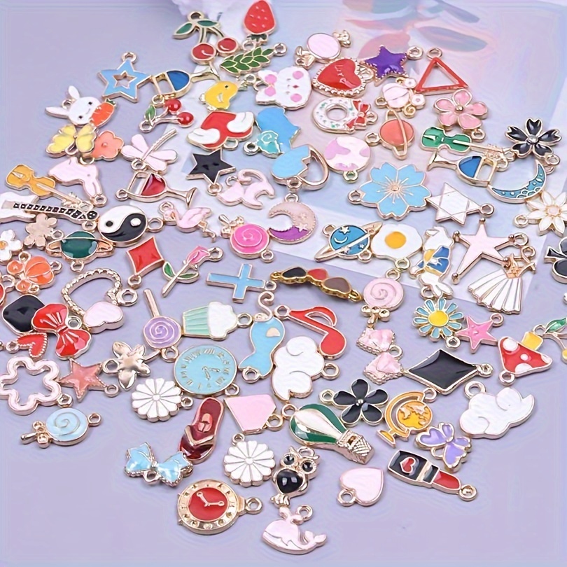100pcs random floating charms wholesale fit for living memory floating  locket