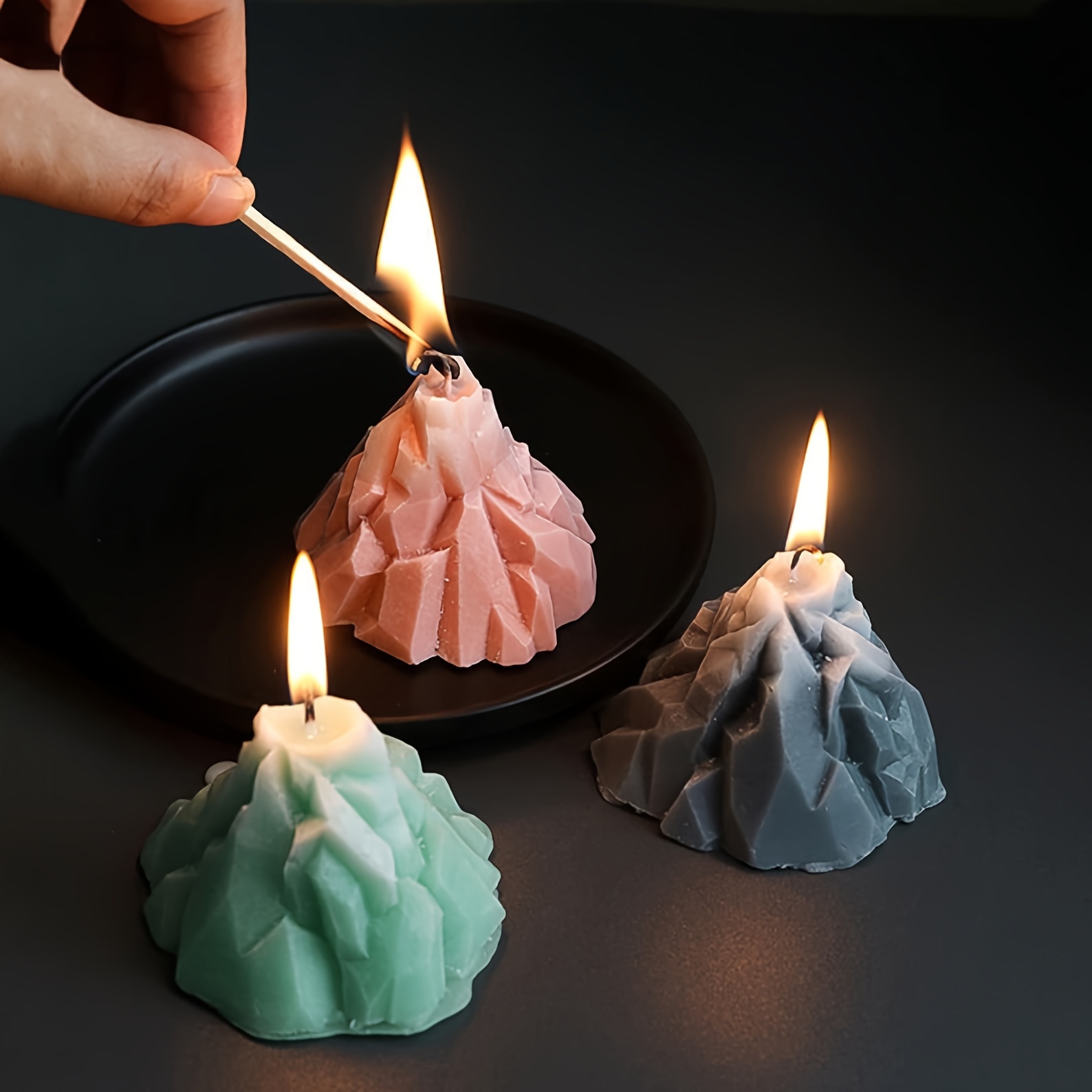 DIY Aromatherapy Candle Mould Iceberg Plastic Mold for