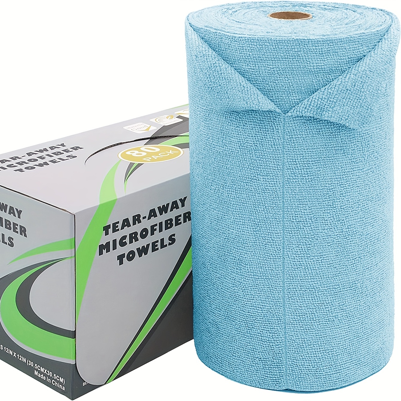 Tear-Away Cleaning Towels Roll Microfiber Dish Cloth Reusable Kitchen Wash  Towel