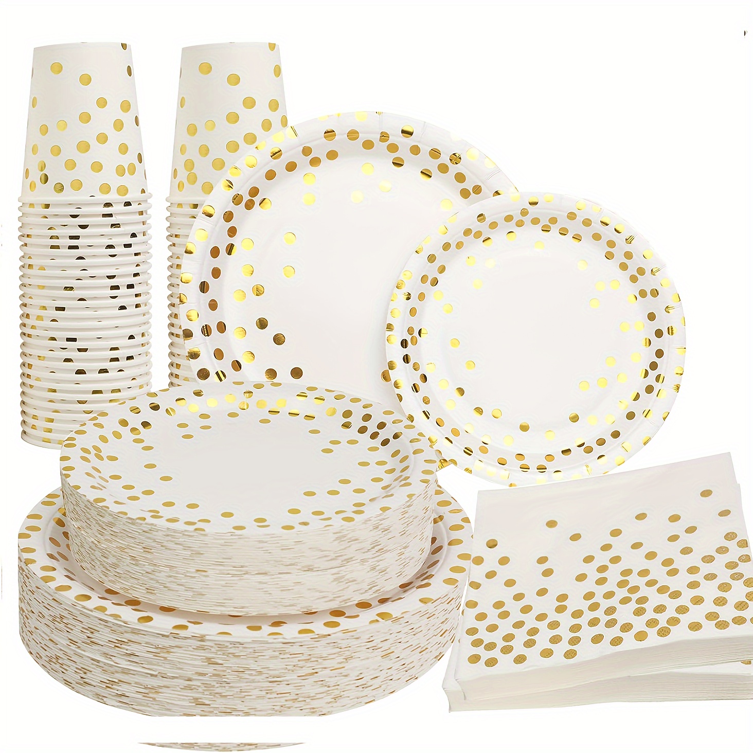 Gezond Platos de papel compostables, 250 platos desechables, platos de  papel resistentes, platos blancos biodegradables para fiestas, platos de  caña