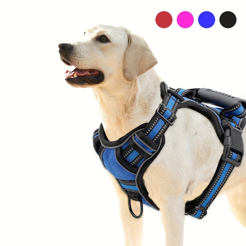 Arnés de perro a todo color para perros medianos sin tirones, accesorios  para correa, collares de arnés para gatos grandes y pequeños suministros