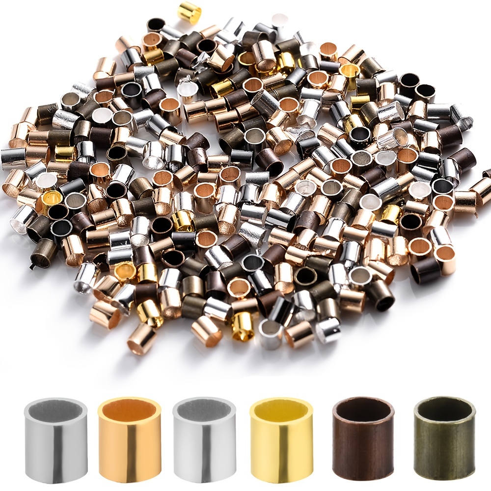 2.4mm Crimp Covers - Nickel Plated Brass, Yellow Brass, or Gilding