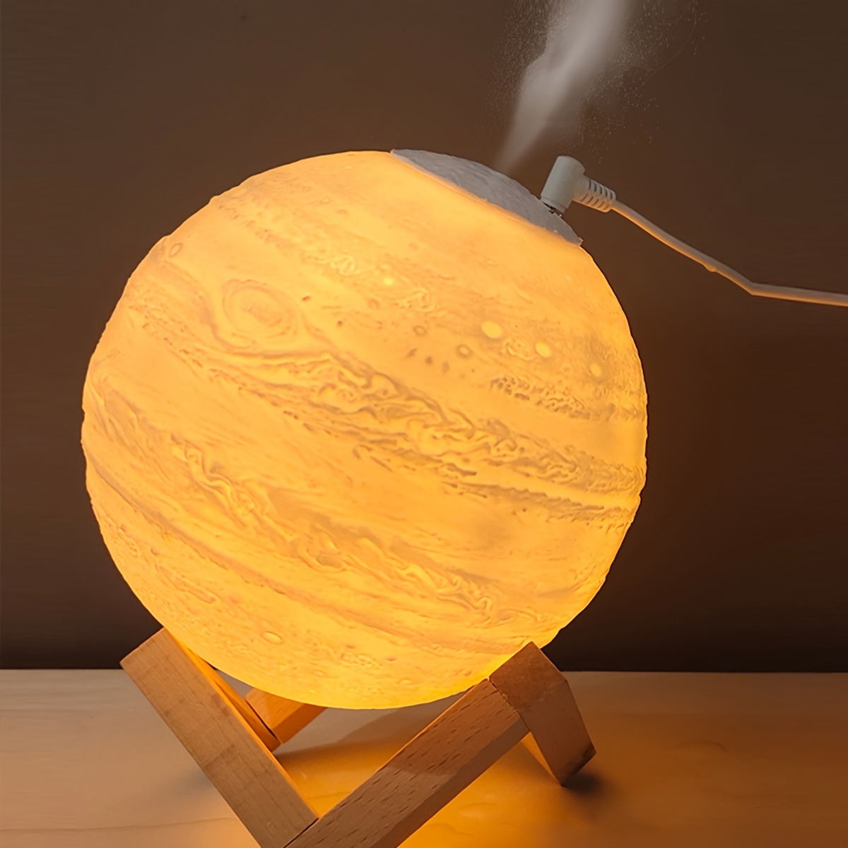  MUYUHOHA Lámpara de proyección de bola de cristal de luna 3D,  modelo de planeta, regalos de cumpleaños de Navidad para novios, marido,  luz nocturna, galaxia, planeta, arte, lámpara de regalo para 