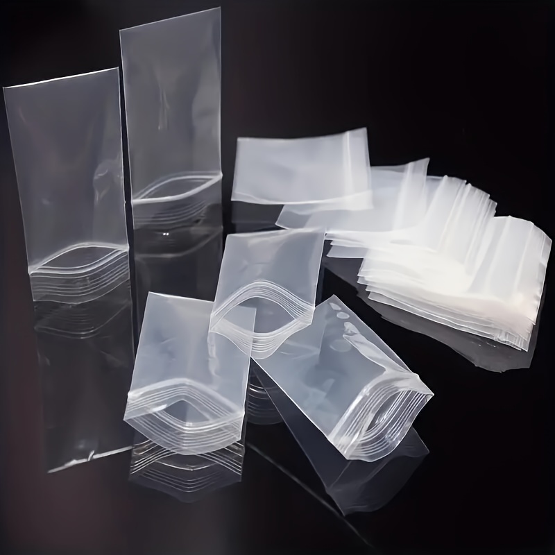 Bolsas de plástico con asa para embalaje de joyería, bolsitas