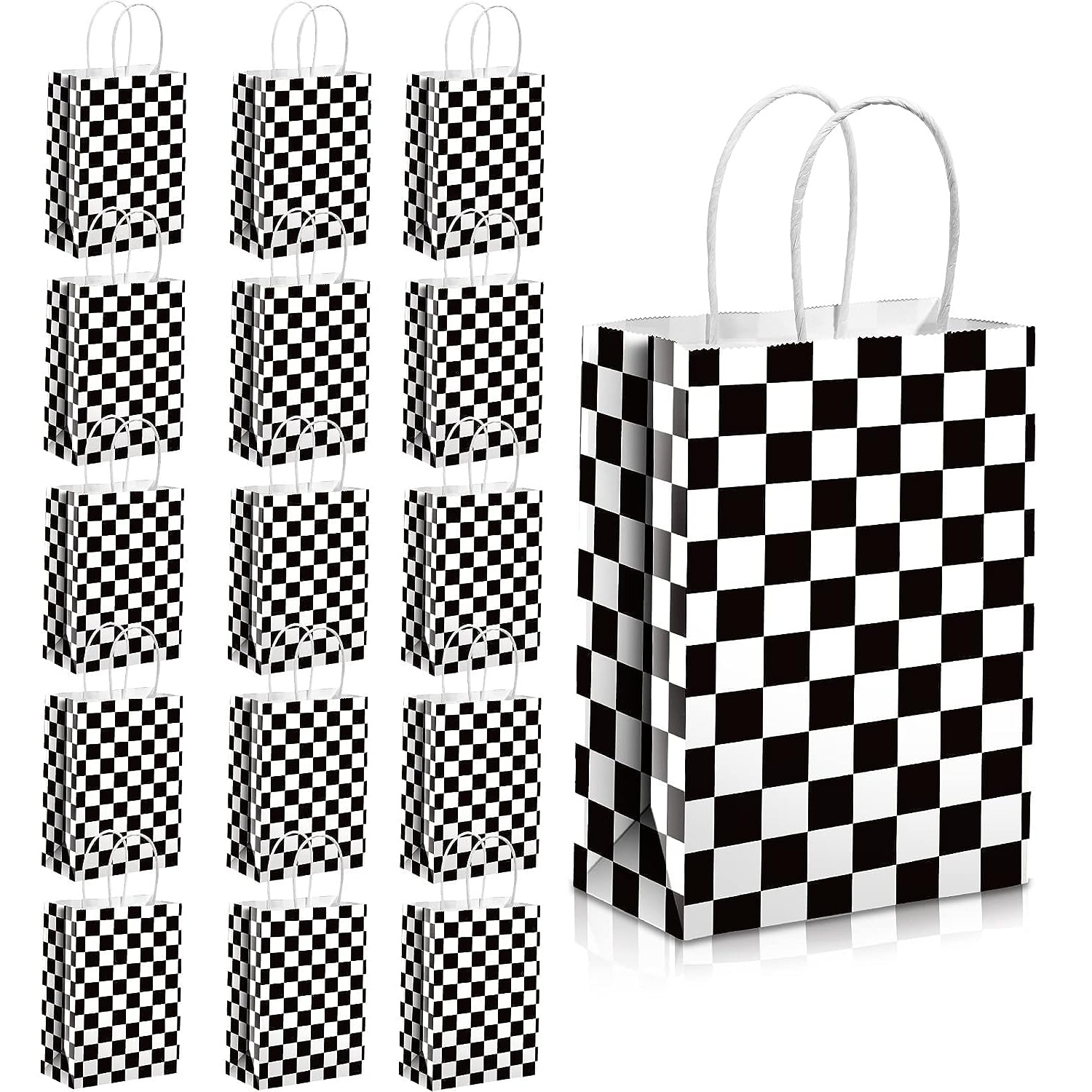 Fashion Printed Black & White Chain Strap Box Bag - Temu