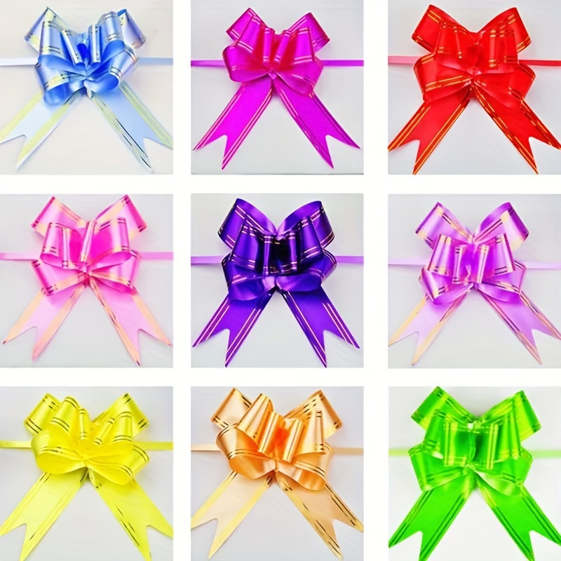 Colorful Rib Bow Gift For Cake Package Rib Bow Bows For - Temu