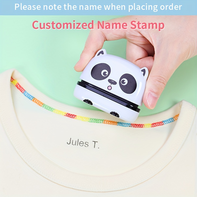 Customized Name Cartoon Lion Stamp For Clothing Personalized