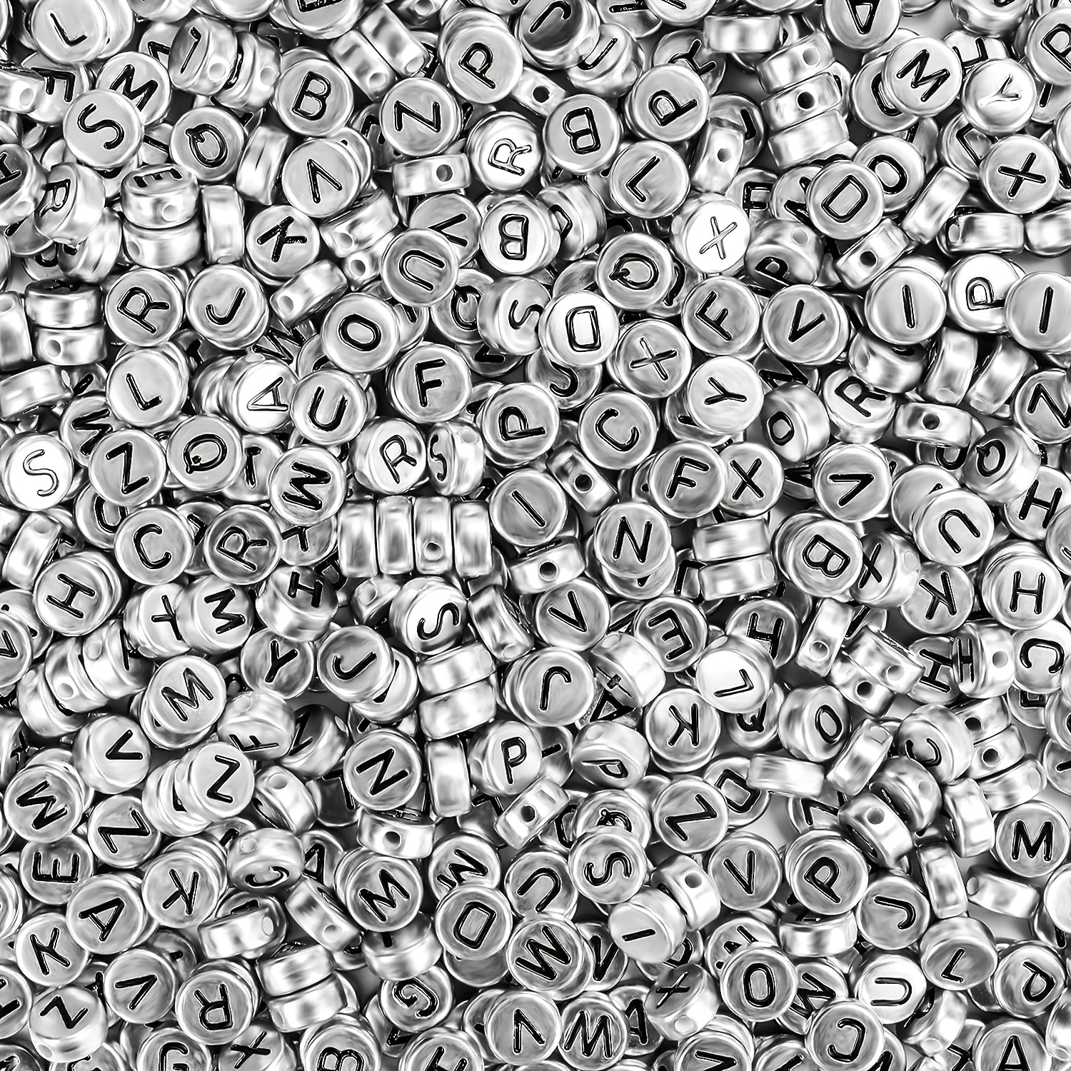 Letter Beads, 15 Styles Sorted Alphabet Beads and Colorful Number Bead Kit,  Vowel Word Beads for Jewellery&bracelets,jewelry Making 