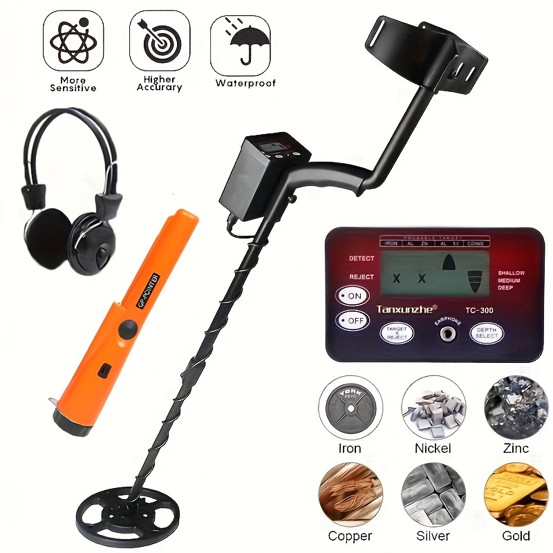 Tc 120 Underwater Metal Detector Pulse Pinpointer Induction - Temu