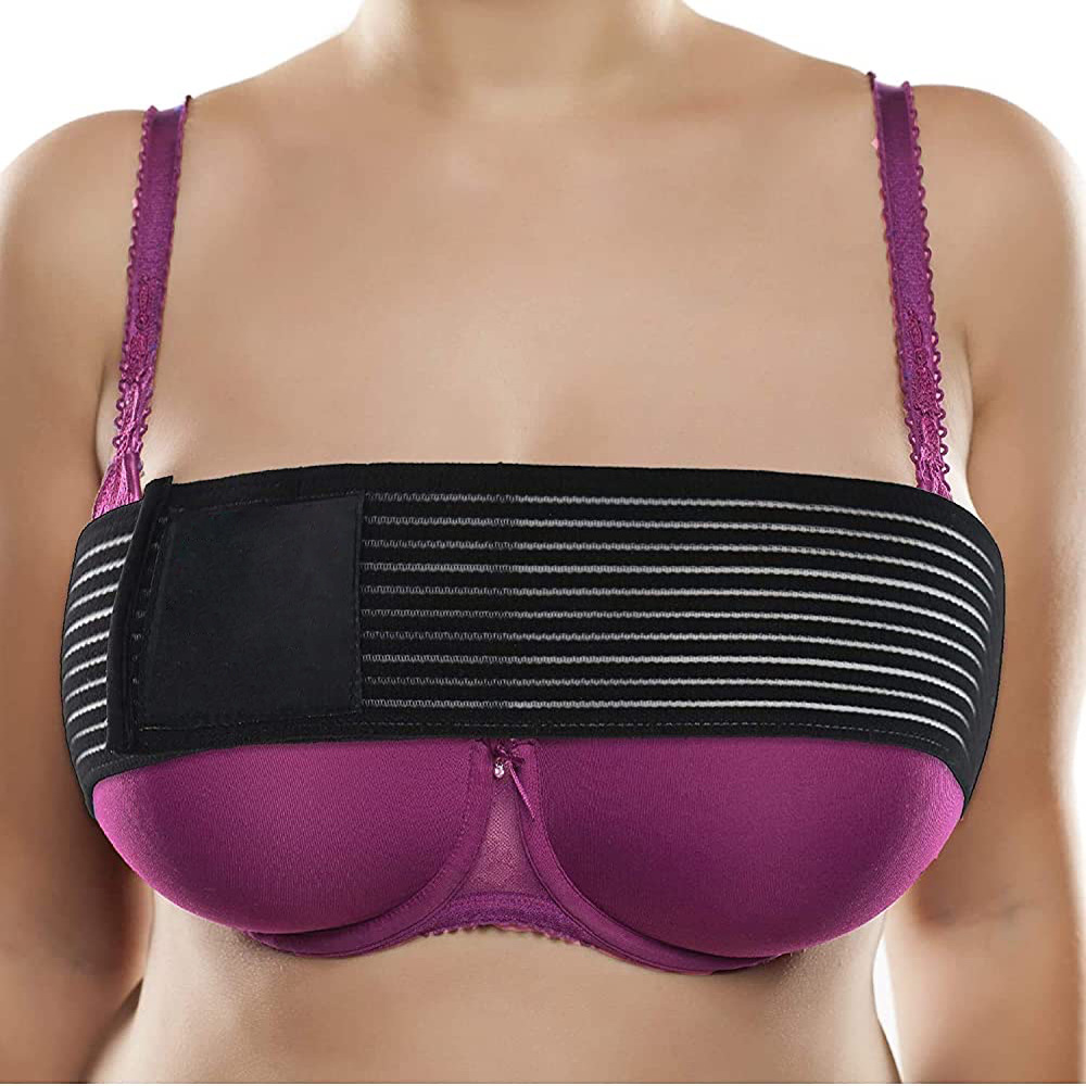 Breast Support Band, No-Bounce, Adjustable Extra Sports Bra Strap,  Stabilizer Band