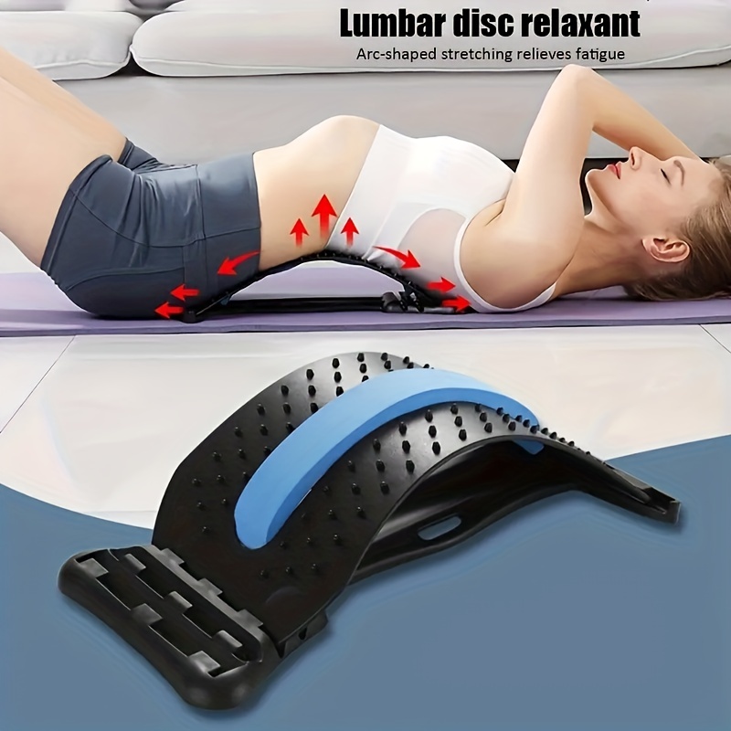 Heated Back Stretcher for Lower Back Pain Relief, Back Cracker with Lumbar  Support, Lumbar Traction Device with Heating Pad, Spine Stretcher and Back  Cracking Device, Back Popper for Decompression