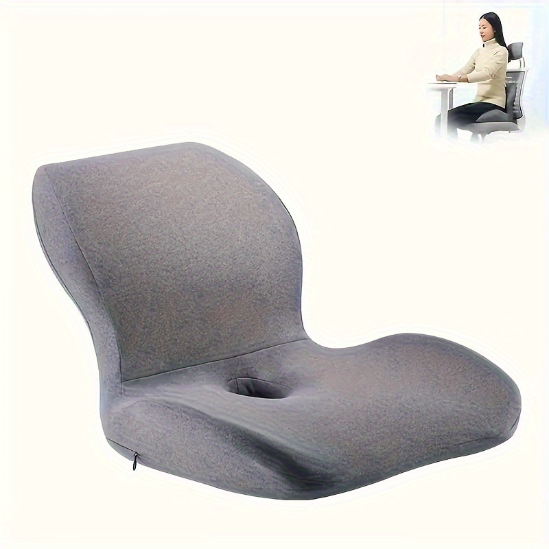  Cojín de asiento de espuma viscoelástica, cojines para silla de  oficina, cojín ergonómico antideslizante para asiento de automóvil, cojín  ortopédico hemmoroide hueco transpirable para silla de ruedas, : Productos  de Oficina