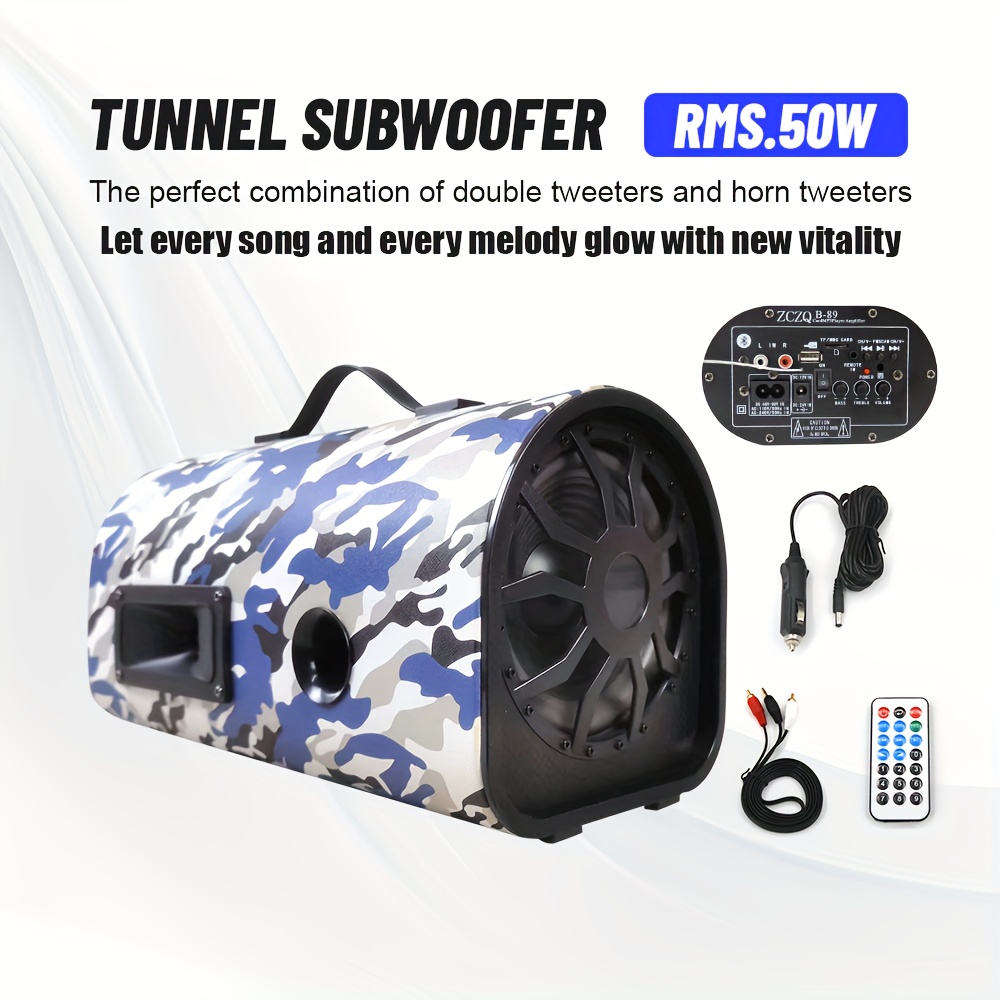 2000w Subwoofer Activo Coche Potente Estupendo Subwoofer - Temu Chile