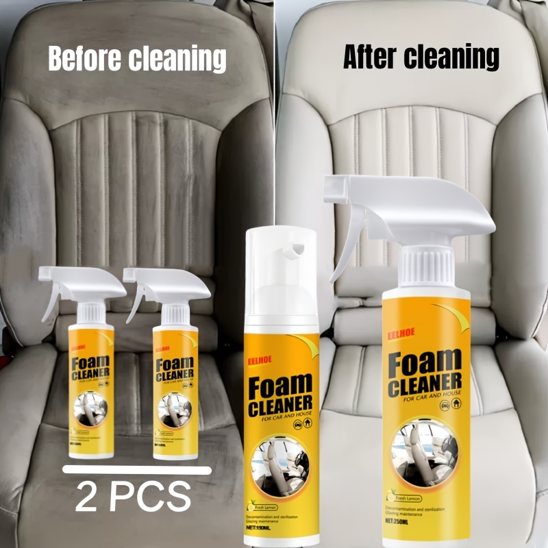 Car Interior Cleaning Agent Strong Detergent for Household Flannels  Fabrics, Multi-Purpose Automotive Interior Fabric Cleaning Agent Spray, Car