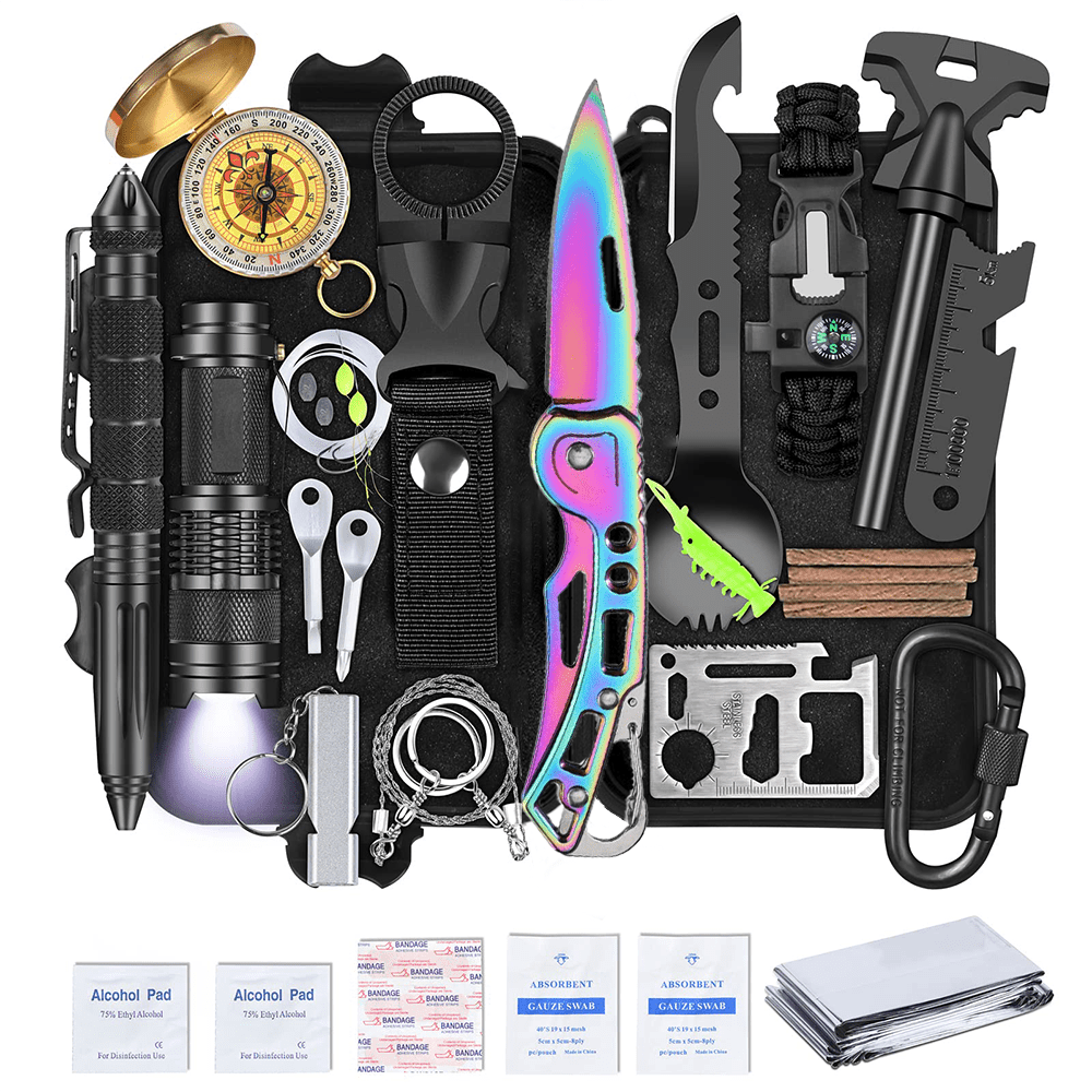 Multitool Camping Accessories 17 in 1 Camping Survival Gear and Equipment  Great Christmas Gifts for Men Dad Husband Outdoor Adventure Enthusiast