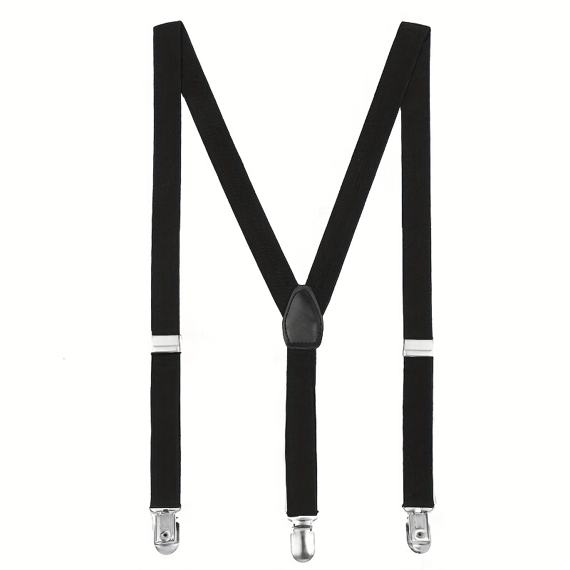 Mens Boys Womens Suspenders 1inch Jacquard Elastic Adjustable Y Back 3  Strong Clips - Jewelry & Accessories - Temu