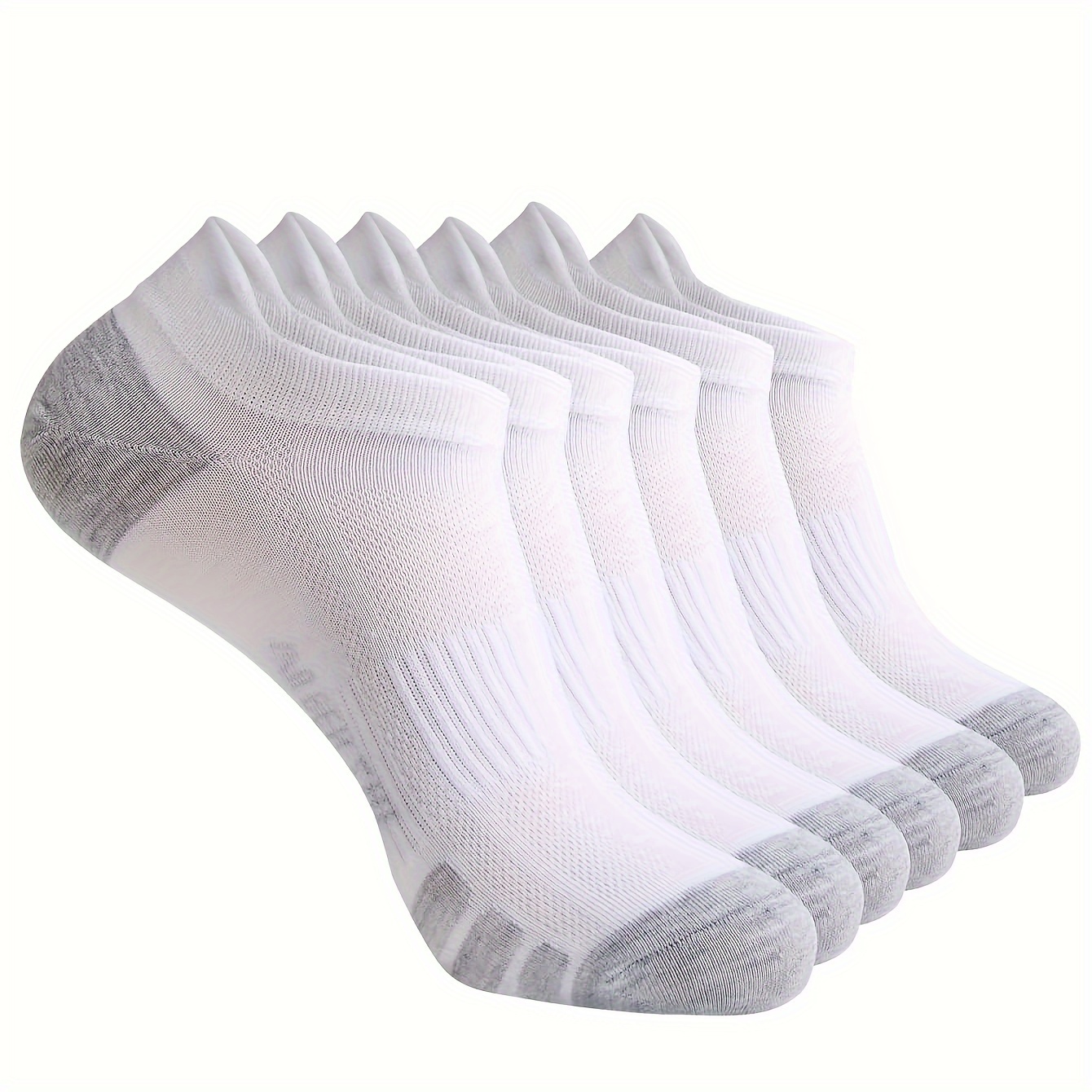 5 Pairs Unisex Comfortable Socks, High-quality Soft Breathable White Socks