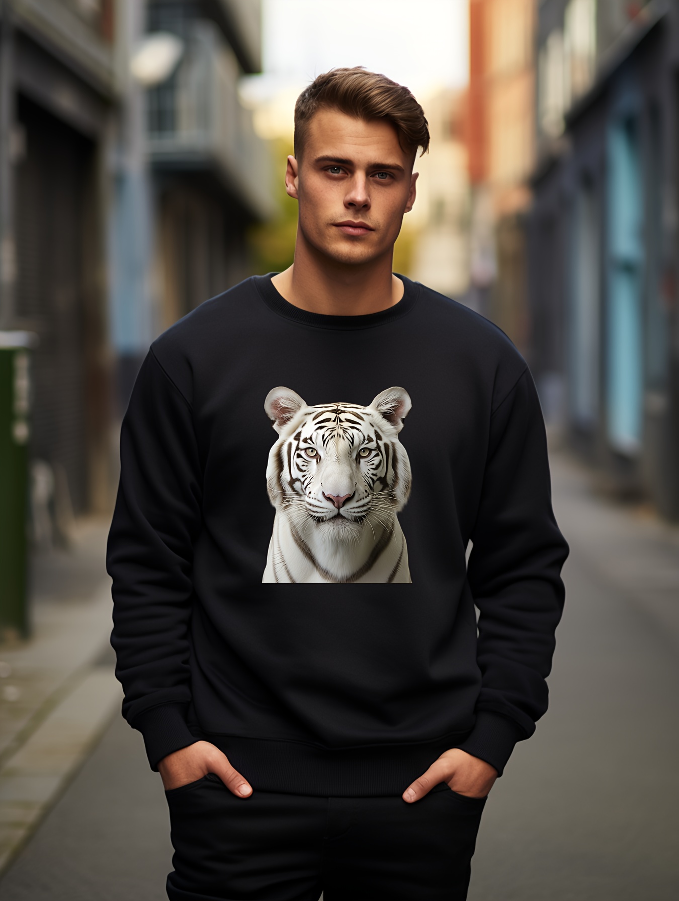 Zara men sales tiger print sweatshirt