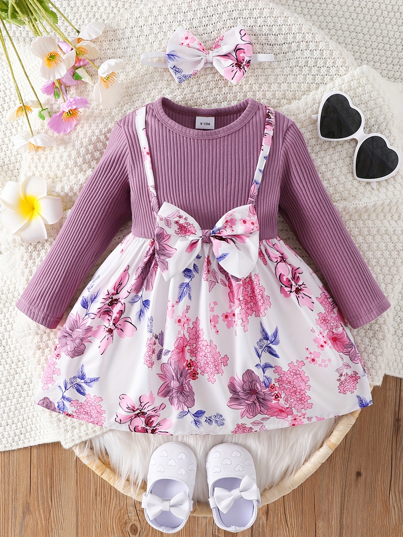 Set Vestito Bambina Pasqua Moda Ricamo A Cartone Animato - Temu Italy