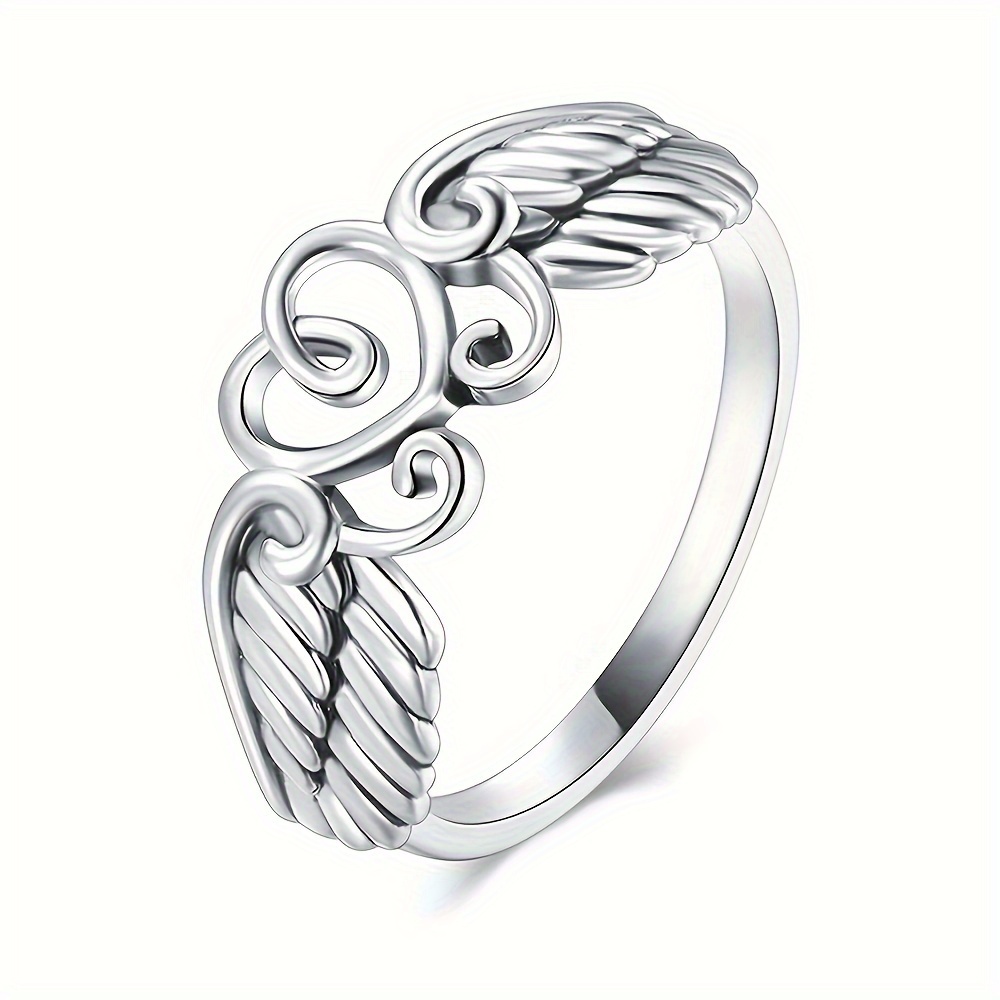 925 Sterling Silver Ring Embracing Design Adjustable Cuff Ring