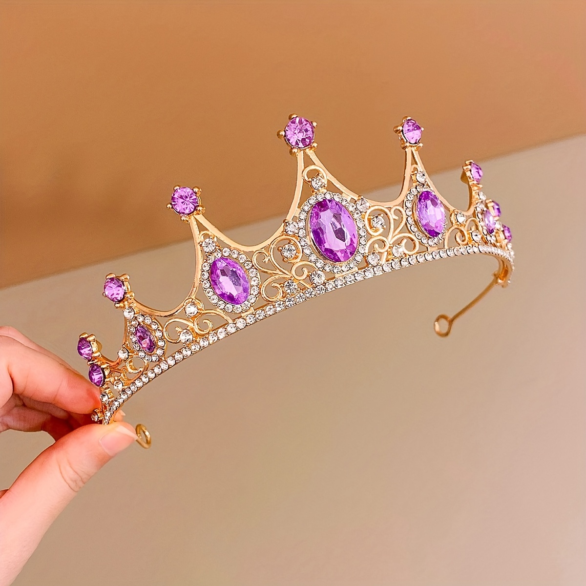 6 Pièces Cristal Couronne Princesse Fille, Couronne Strass Pour Mariée  Proms de Mariage, Accessoire Cheveux Fille Pour Parties Festival Fête,  Décorations de cheveux Argent