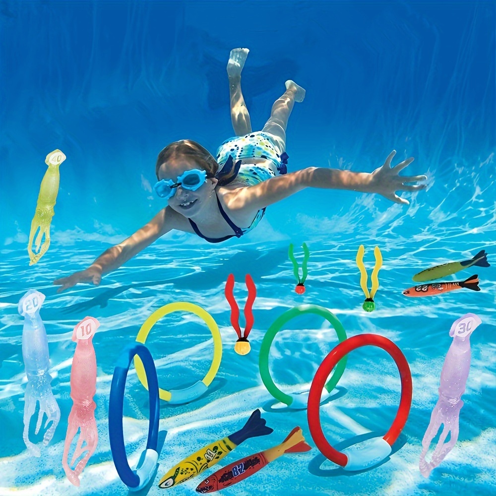 Jouets de plongée Jouet de piscine Coloré Océan Animaux Jouets