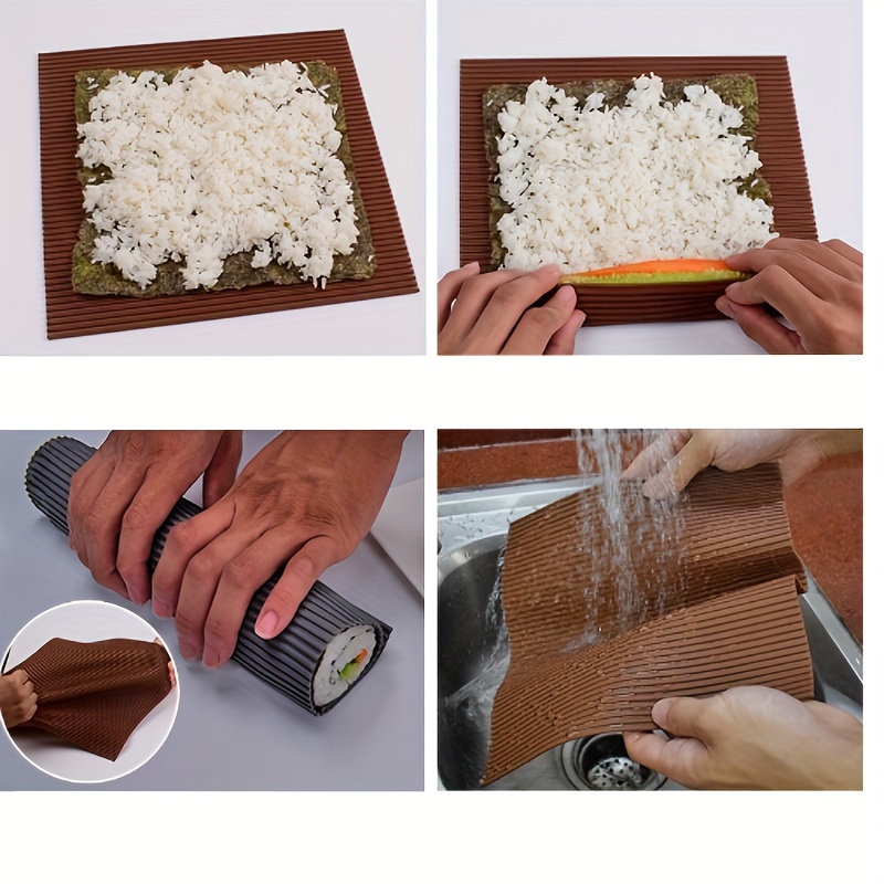 Hemoton Sushi Making Kit, Sushi Maker Set, Sushi Mold Press,  Sushi Roller Mold Maker Kit, Sushi Making Kit for Beginners, Sushi Rice  Roll Mold Shapes with 2pairs Chopsticks: Sushi Plates