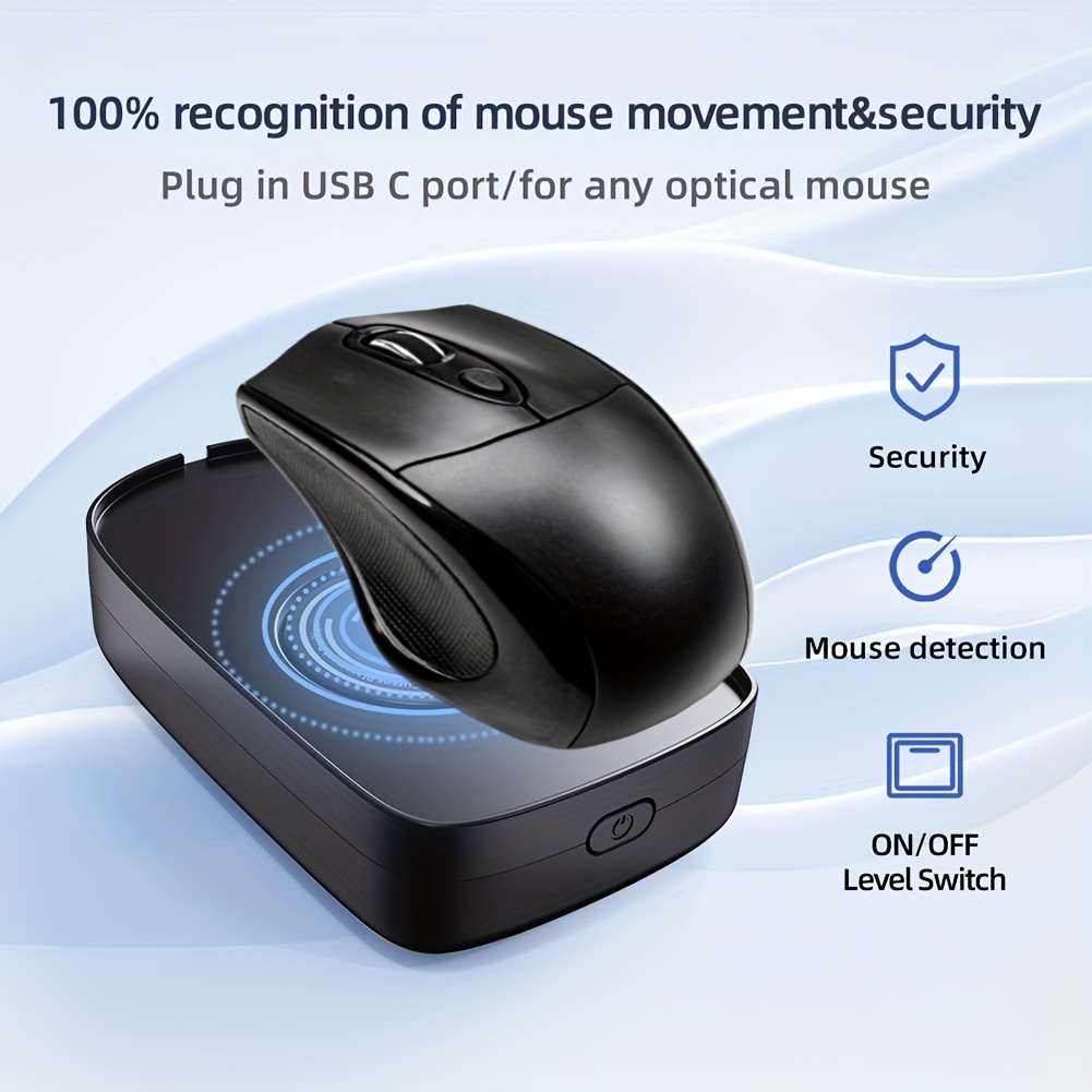 KUIYN Mouse Jiggers, Mouse Mover, with Metal USB C, Mouse Jiggler, Mouse  Jiggers Undetectable, Mouse Mover Device Undetectable, PC Accessories