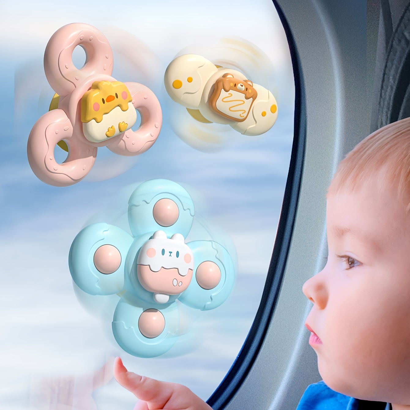 Baby Products Online - Ayaafa Suction Cup Spinner Baby Sensory
