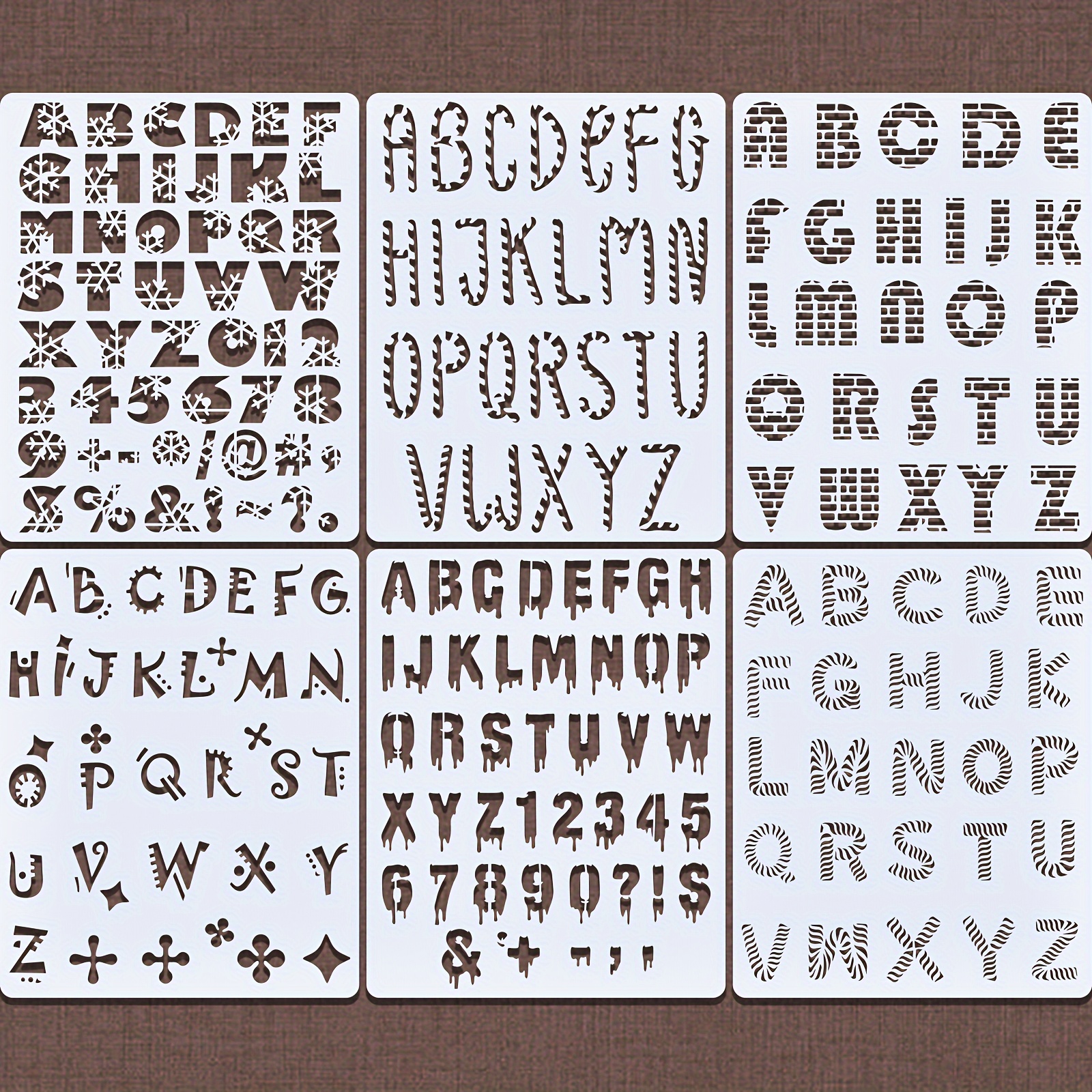 2 Inch Alphabet Letter Stencils Kit, 42 Pcs Reusable Interlocking Plastic  Letter Templates and Number Stencils for Painting on Wood, Wall, Fabric,  Rock, Chalkboard, Signage, and DIY Art Project price in UAE