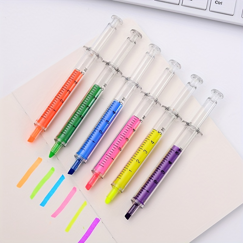 6pcs Different Colors With Different Curve Shape Fine Lines, Pens For Note  Taking,Pens For Teenage Kids Writing Journaling - AliExpress