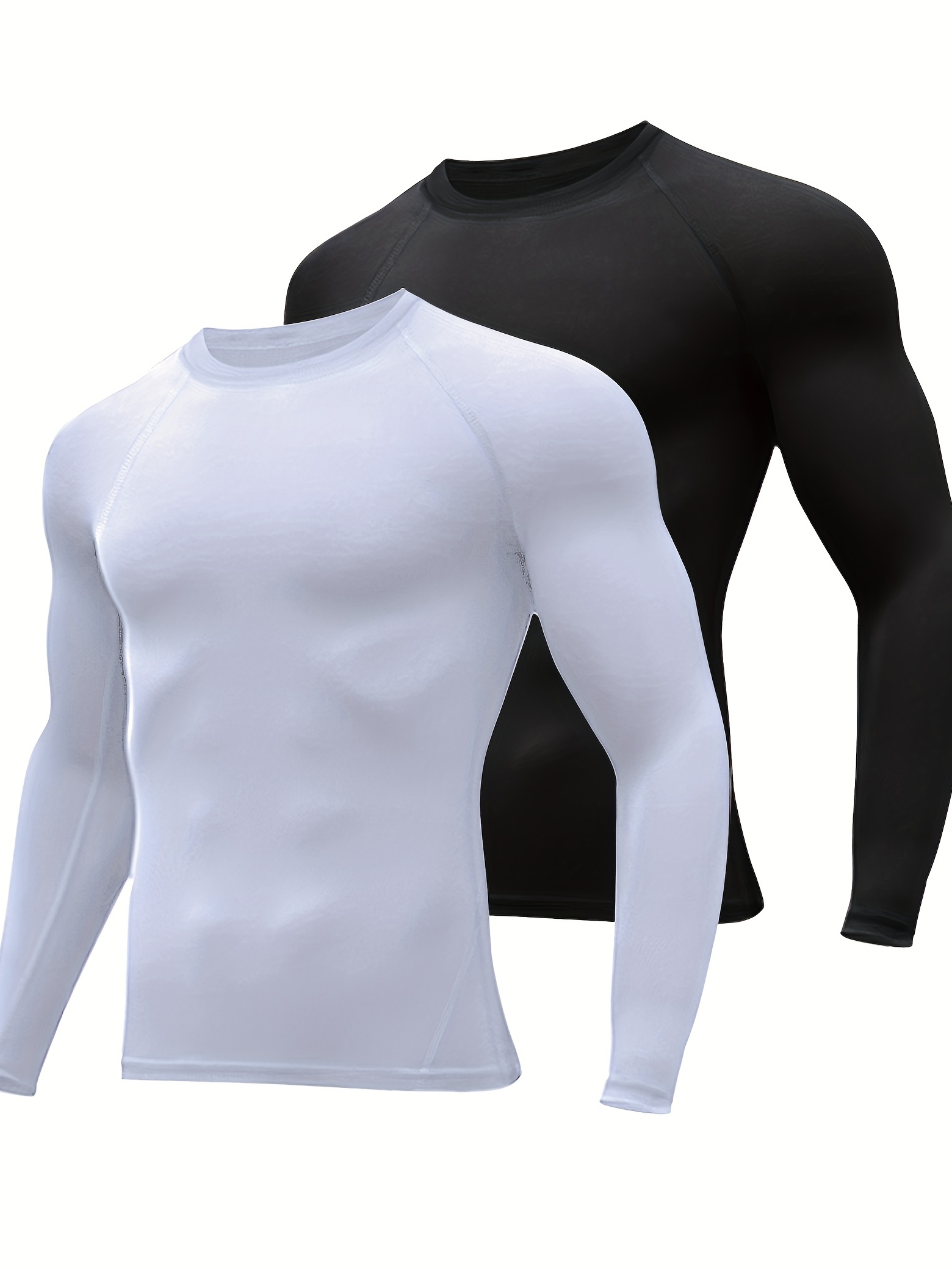 Men Long Sleeve Compression Shirt - Temu
