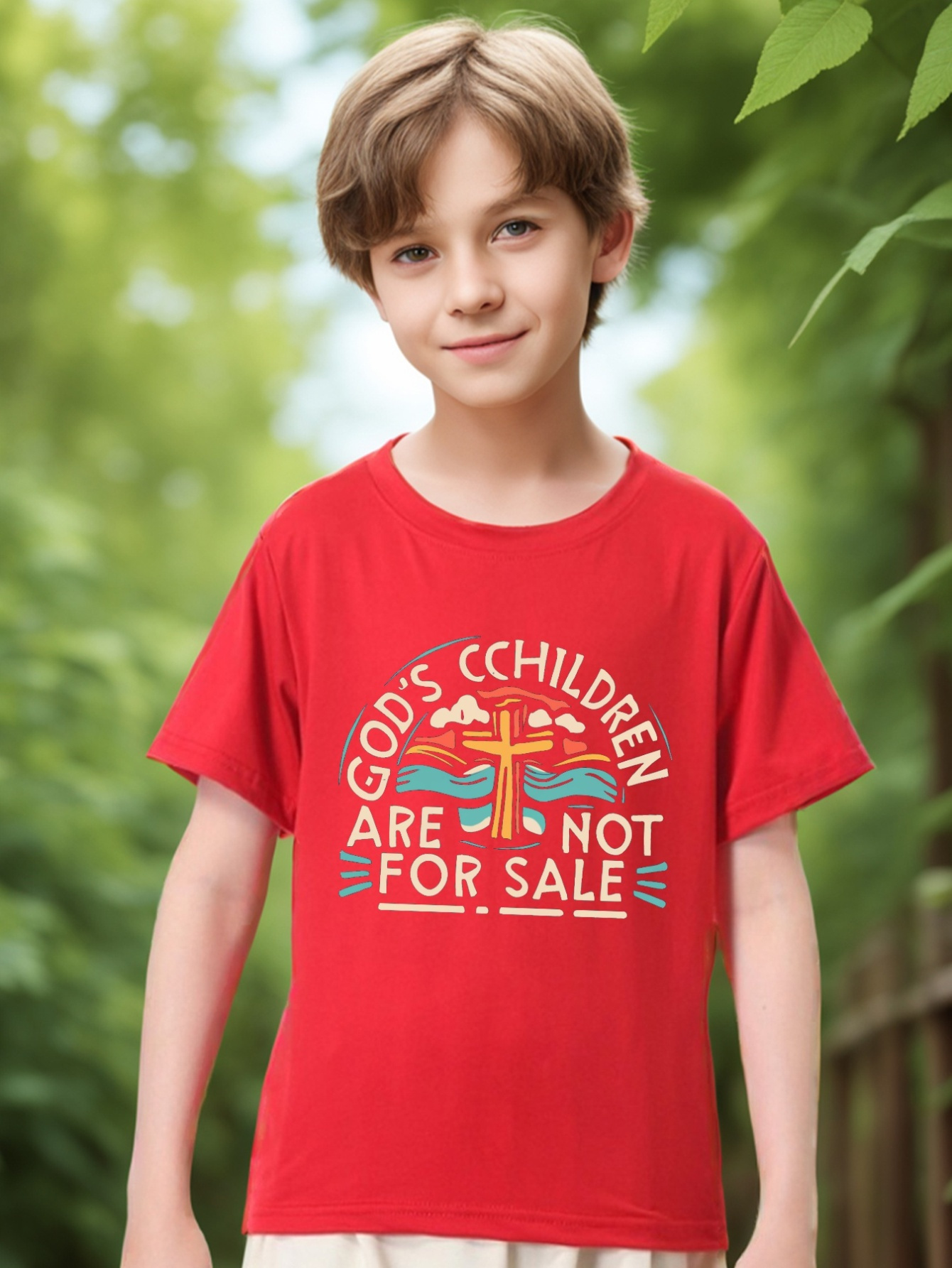 Camiseta Roja Niño – Los Tres Elefantes Tienda Online