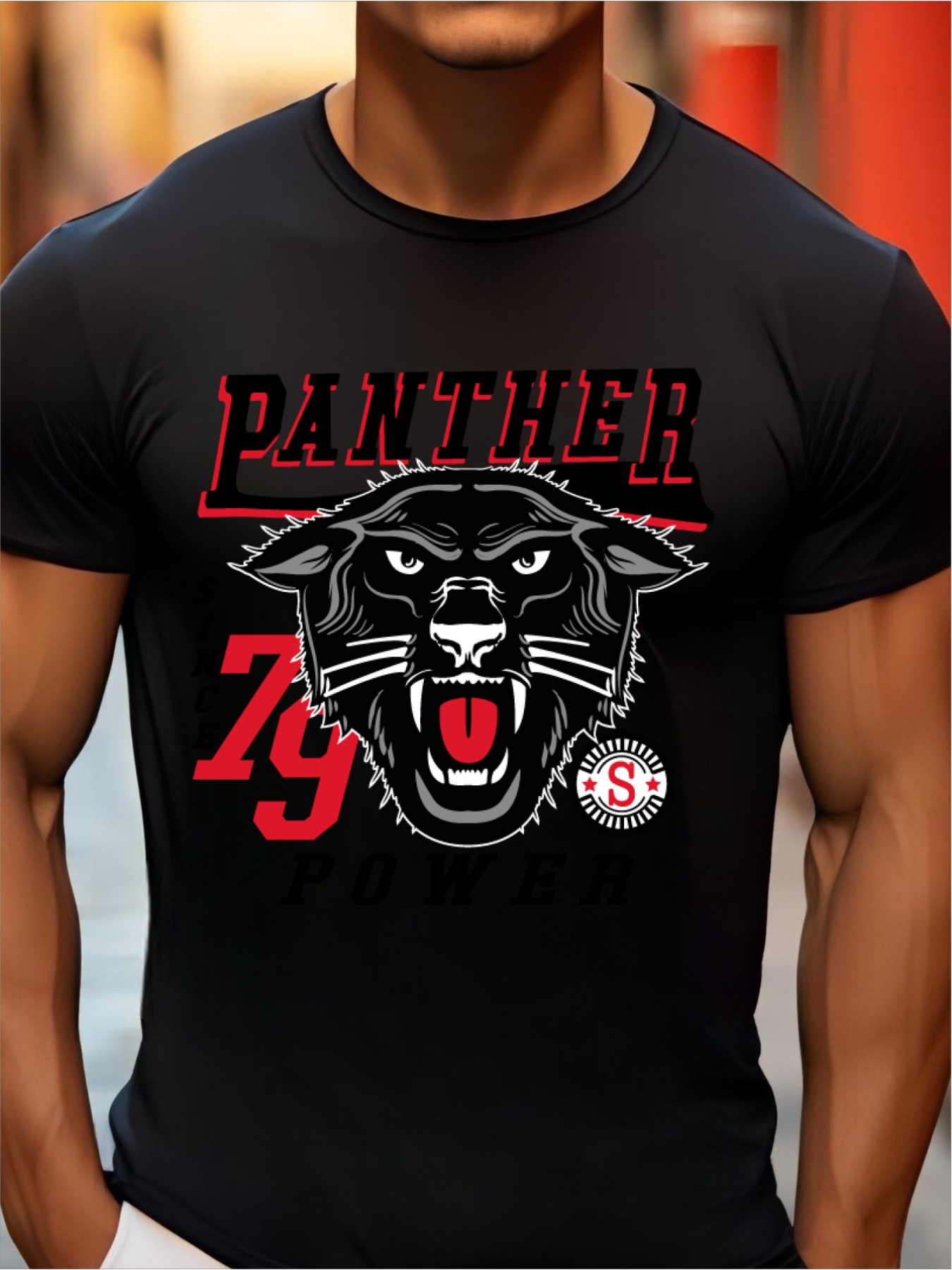 Playera de pantera online negra