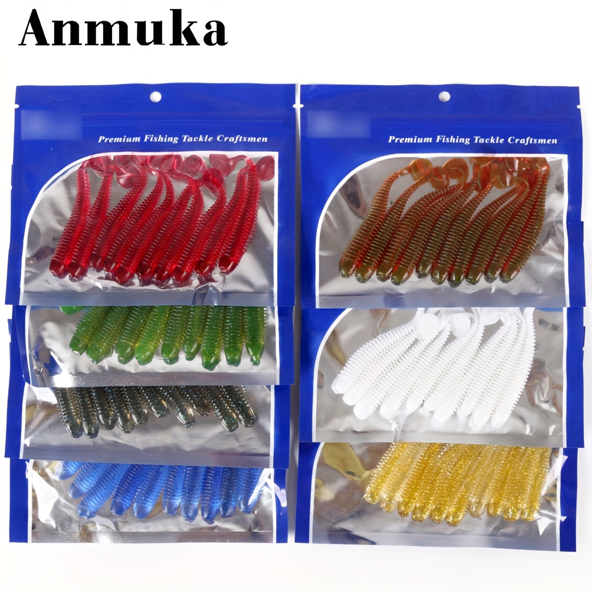 10Pcs Fork Tail jig Soft Lure 75mm 1.8g salt shrimp odor Wobbler