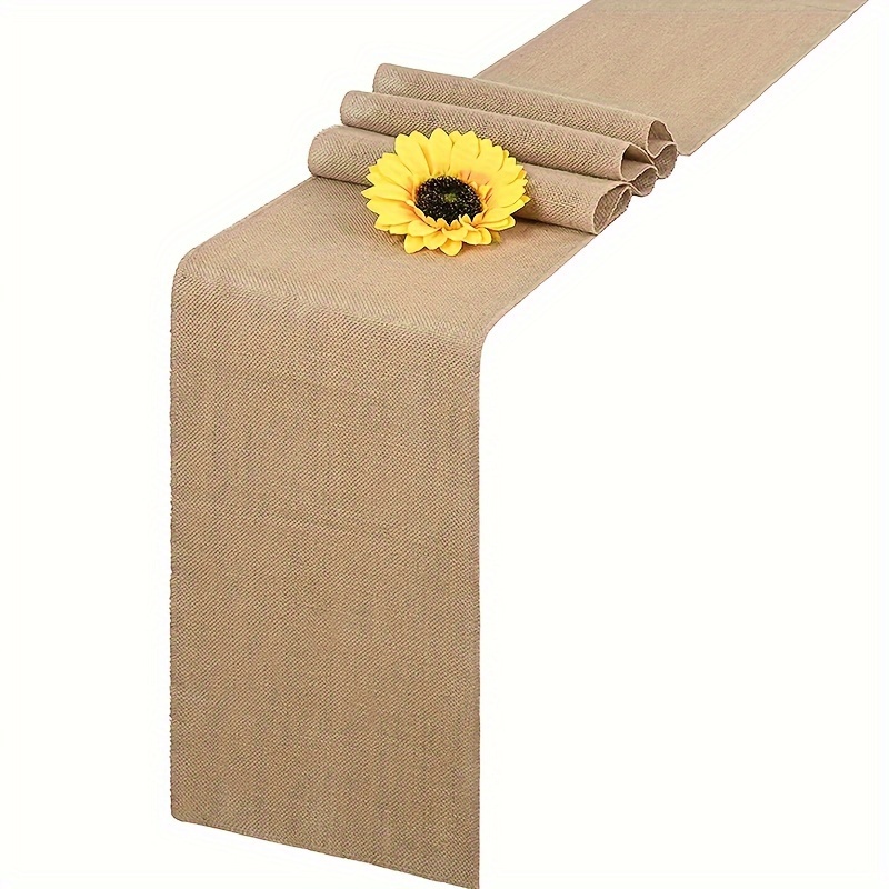 1pc Chemin Table En Toile Jute (30 5 X 274 1 Cm) Chemin - Temu Belgium